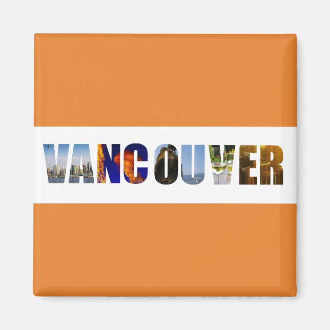 Vancouver Canada City Travel Photos Magnet (Framsidan)