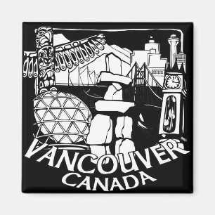 Vancouver Canada Fridge Magnets Souvenir Magnet