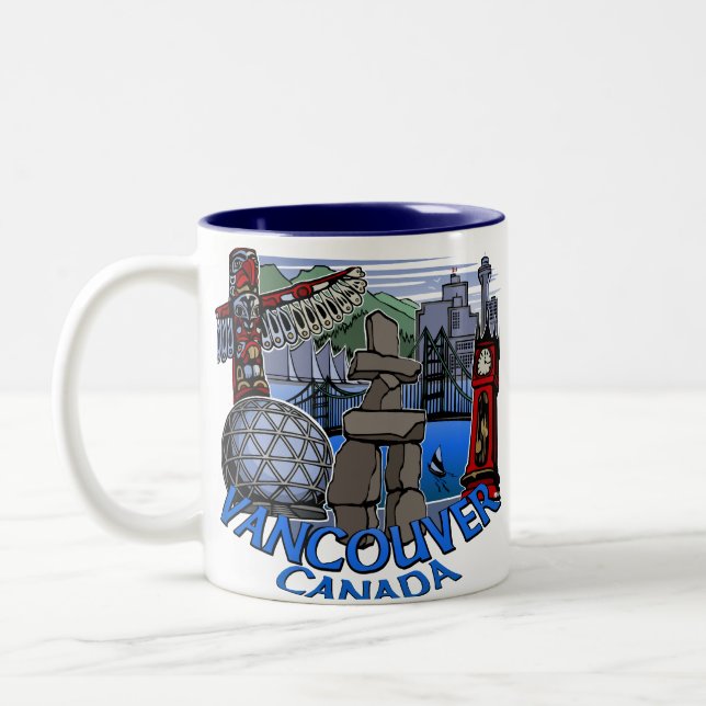 Vancouver Canada Kaffe koppar Mugg & Glasses (Vänster)