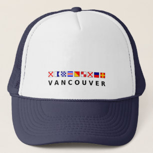 Vancouver Canada Nautical Sailing Flaggor Färg Keps