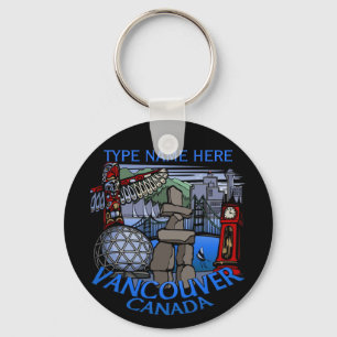 Vancouver Canada Nyckelring Personlig Souvenirs