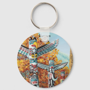 Vancouver Canada Nyckelring Totem Pole Souvenirs