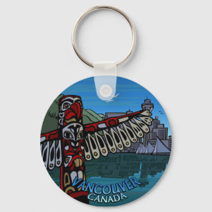 Vancouver Canada Nyckelring Totem Pole Souvenirs