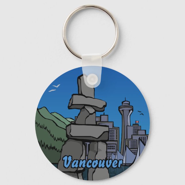 Vancouver Canada Nyckelring Vancouver Souvenirs (Framsida)