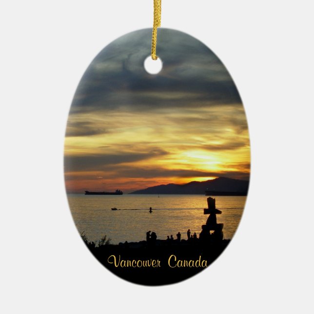Vancouver Canada Ornament Anpassningsbar Vancouver (Framsidan)