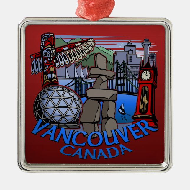 Vancouver Canada Ornament Souvenir Dekoration (Framsidan)