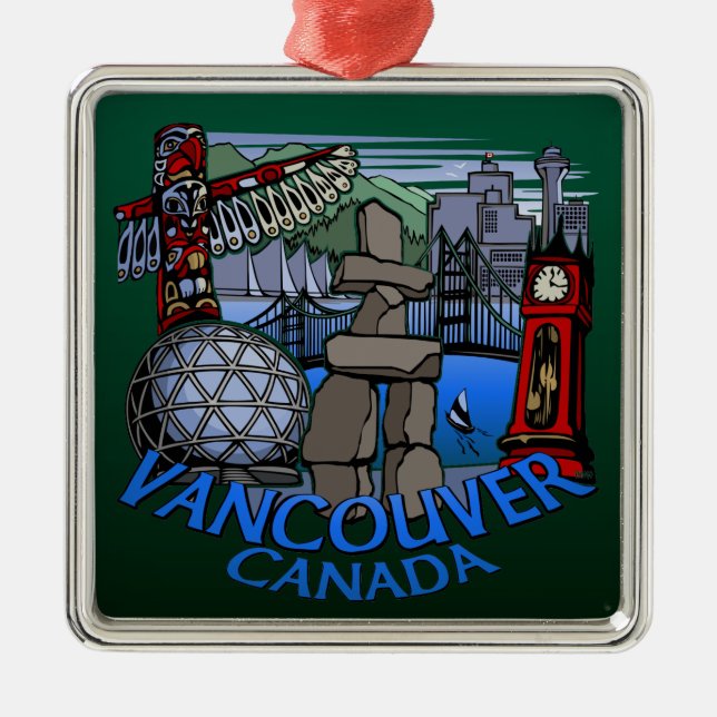 Vancouver Canada Ornament Souvenir Dekoration (Framsidan)