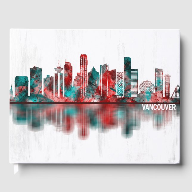 Vancouver Canada Skyline Gästböcker (Framsida)