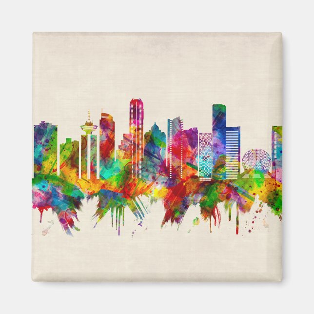 Vancouver Canada Skyline Magnet (Framsidan)