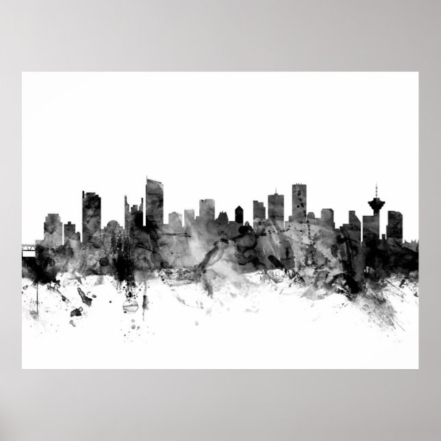 Vancouver Canada Skyline Poster (Framsidan)