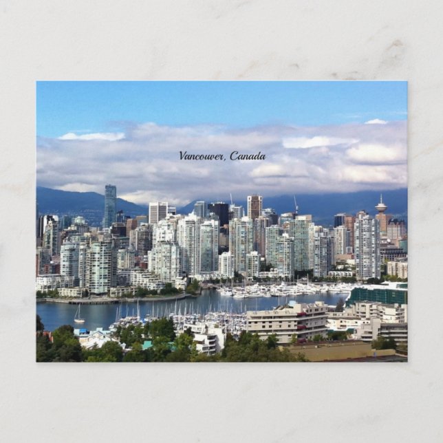 Vancouver Canada Skyline Vykort (Framsida)