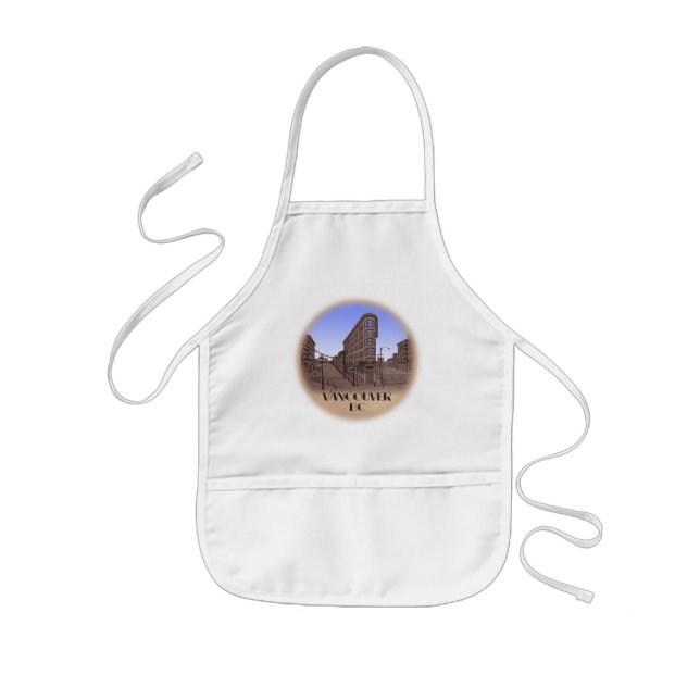 Vancouver Canada Souvenir Apron & Cooking Gifts Barnförkläde (Framsidan)