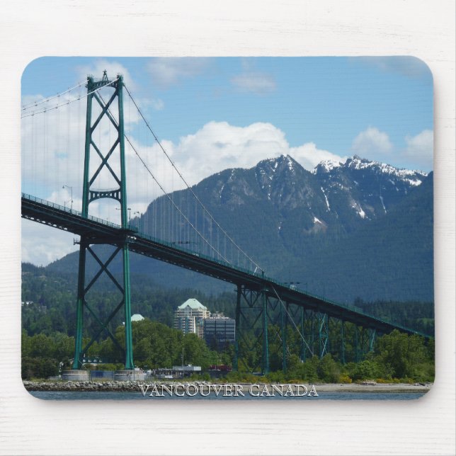 Vancouver Canada Souvenir Mouse Pad Vancouver Gift Musmatta (Framsidan)