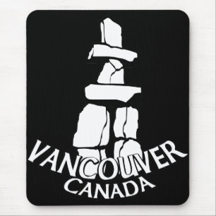 Vancouver Canada Souvenir Mousepad Inukshuk Musmatta