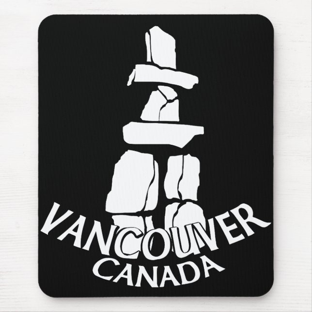 Vancouver Canada Souvenir Mousepad Inukshuk Musmatta (Framsidan)