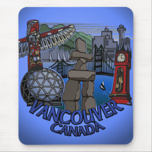 Vancouver Canada Souvenir Mousepad Landmark Gifts Musmatta