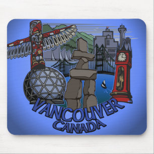 Vancouver Canada Souvenir Mousepad Landmark Gifts Musmatta