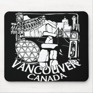 Vancouver Canada Souvenir Mousepad Vancouver Gifts Musmatta