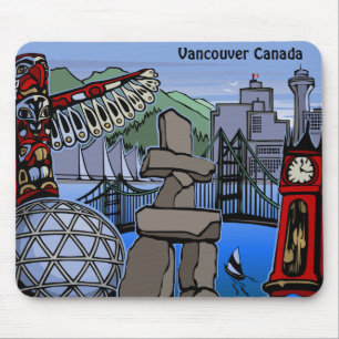 Vancouver Canada Souvenir Mousepad Vancouver Gifts Musmatta