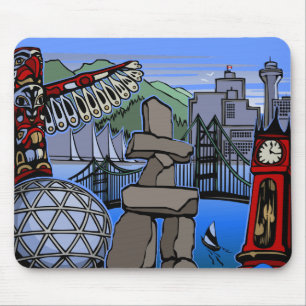 Vancouver Canada Souvenir Mousepad Vancouver Gifts Musmatta