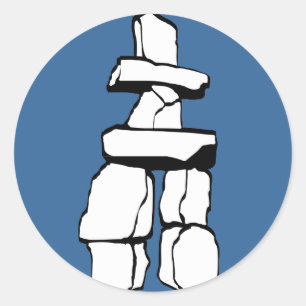 Vancouver Canada Stickers Totem Pole Landmark Art Runt Klistermärke