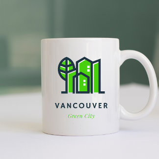 Vancouver Canada Sustainable Grönt City Kaffemugg