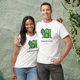 Vancouver Canada Sustainable Grönt City T Shirt