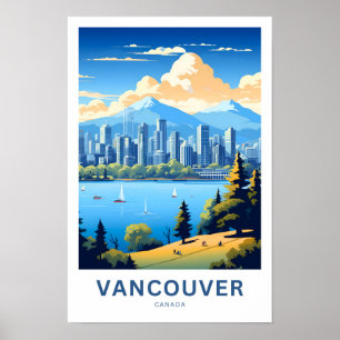 Vancouver Canada Travel Skriv ut Poster