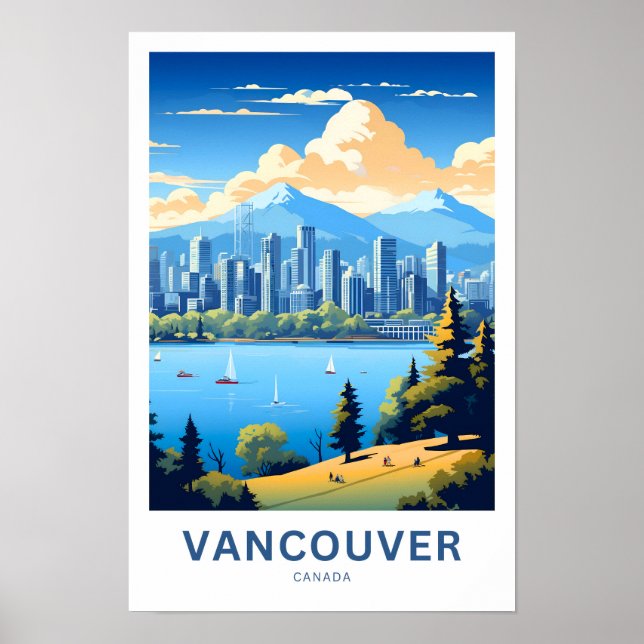 Vancouver Canada Travel Skriv ut Poster (Framsidan)