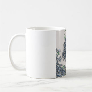 Vancouver City Canada Karta Kaffemugg