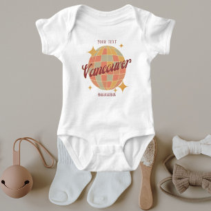 Vancouver City Canada Retro newborn-gåva T Shirt
