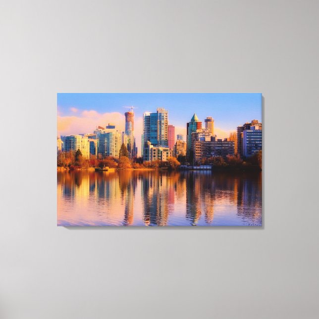 Vancouver Cityscape Canvastryck (Framsida)