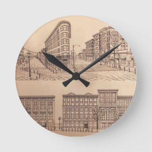 Vancouver Clock ger Dockor Gastown Wall Clock Rund Klocka