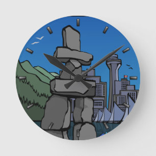 Vancouver Clock Gifts Vancouver Souvenir Clock Rund Klocka
