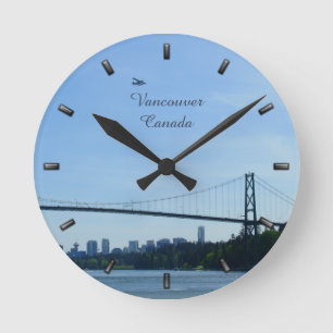 Vancouver Clock Personlig Vancouver Wall Clock Rund Klocka