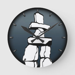 Vancouver Clock presenterar "Decor First Nations C Rund Klocka