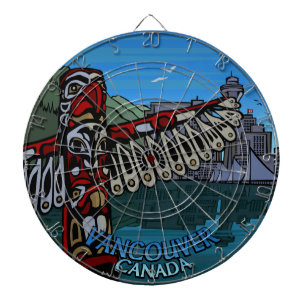 Vancouver Dartboard Totem Pole Souvenir Dartboard Darttavla
