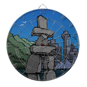 Vancouver Dartboard Totem Pole Souvenir Dartboard Piltavla