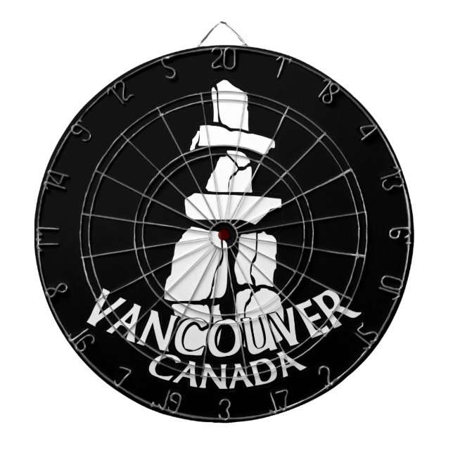 Vancouver Dartboard Vancouver Souvenir Dartboard Darttavla (Framsidan)