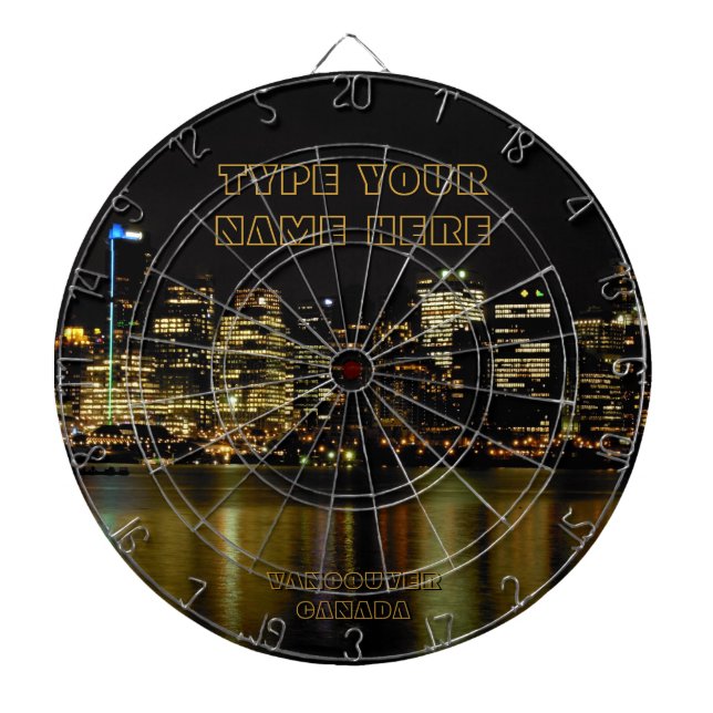 Vancouver Dartboard Vancouver Souvenir Dartboard Darttavla (Framsidan)
