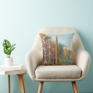 Vancouver Dekorativ kudde Totem Pole Art Pillows