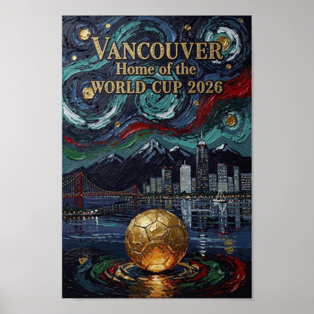 Vancouver elegant konstvägg för ditt hem poster (Framsidan)