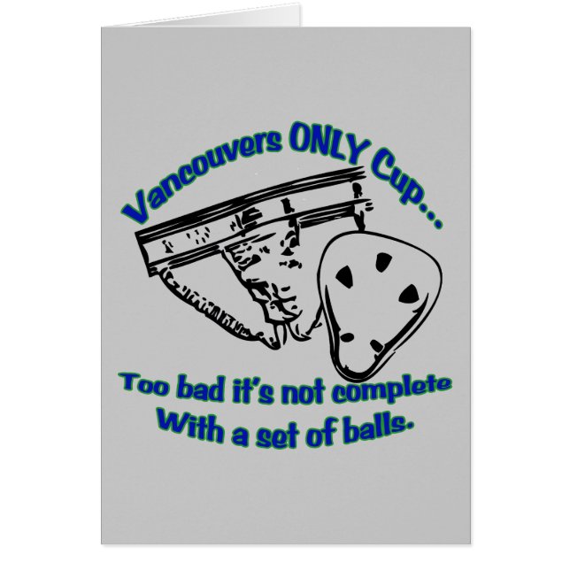 Vancouver enda koppkort hälsningskort (Framsidan)