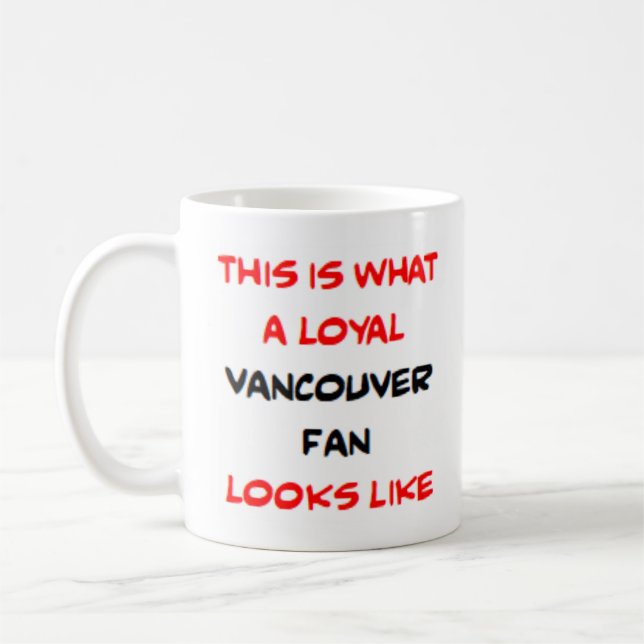 vancouver fan, loyal kaffemugg (Vänster)