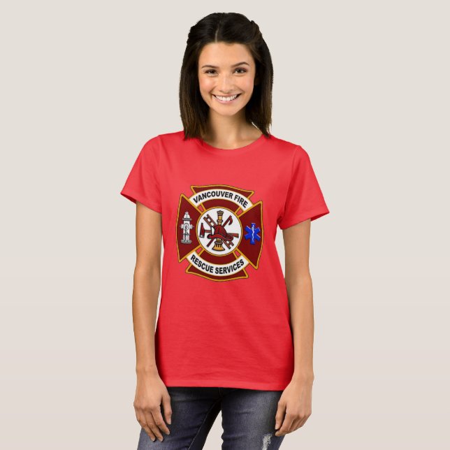 Vancouver Fire Rädding Tee Shirt (Hel framsida)