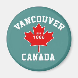 Vancouver Flagga Est 1886 Kanada Independence day Magnet