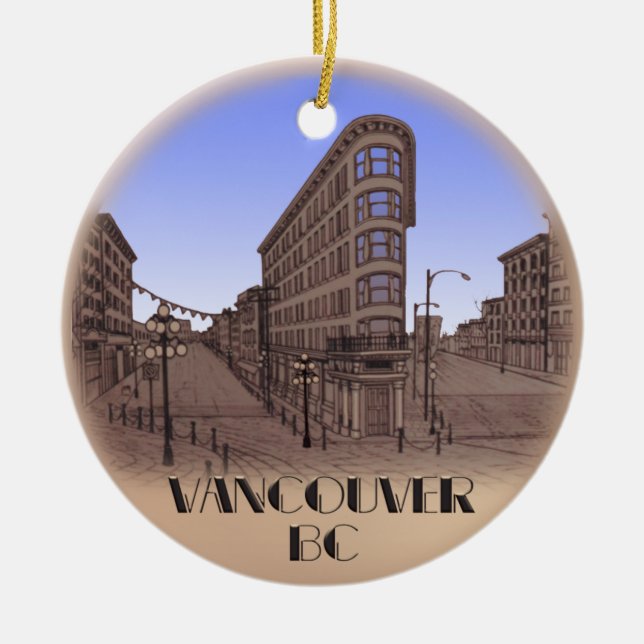 Vancouver för Vancouver souvenirprydnad minnessak Julgransprydnad Keramik (Framsidan)