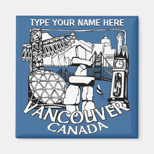 Vancouver Fridge Magnets Personlig Souvenir Magnet