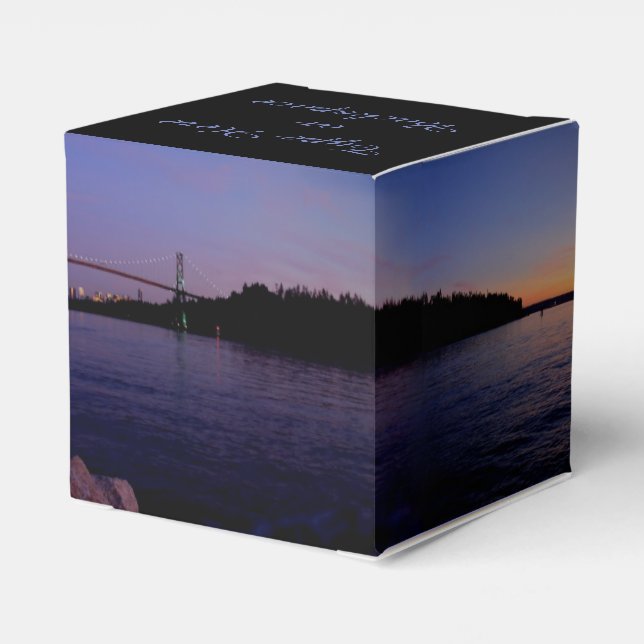 Vancouver Gift Box Personlig Sunset Gift Boxes Presentaskar (Baksidan Sidan)