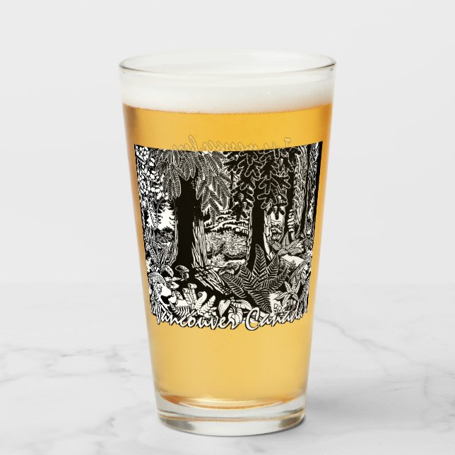 Vancouver Glass Stanley Park Landcape Art Glass Glaskopp (Framsida fylld)